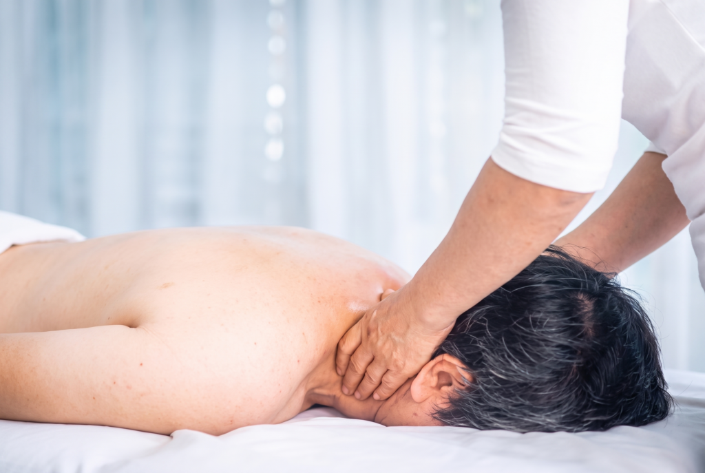 Nacken Massage bei Jade Massage Bendern